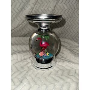 RARE VHTF Bath & Body Works Flamingo LED Lighted Candle Holder 3 wick